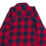LEVI'S Mens Shirt Red Gingham Long Sleeve S