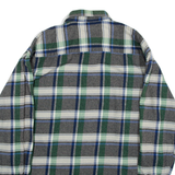 EXPLORER Mens Shirt Green Check Long Sleeve L