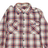 BAILO Mens Shirt Red Check Long Sleeve L