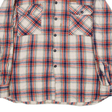 BAILO Mens Shirt Red Check Long Sleeve L