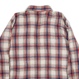 BAILO Mens Shirt Red Check Long Sleeve L