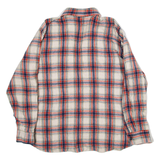 BAILO Mens Shirt Red Check Long Sleeve L