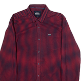 DIESEL Mens Shirt Red Gingham Long Sleeve M