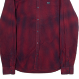 DIESEL Mens Shirt Red Gingham Long Sleeve M