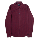 DIESEL Mens Shirt Red Gingham Long Sleeve M