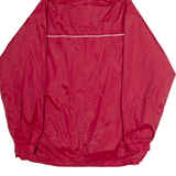 K-WAY Fleece Lined Mens Rain Jacket Blue Hooded XL