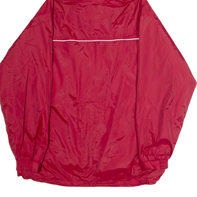 K-WAY Fleece Lined Mens Rain Jacket Blue Hooded XL