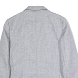 WEINBERG Womens Blazer Jacket Grey Wool 90s UK 16