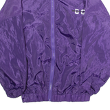 Mens Shell Jacket Purple Satin Nylon M