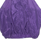 Mens Shell Jacket Purple Satin Nylon M