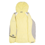 COLUMBIA Insulated Womens Coat Yellow Hooded Colourblock S