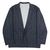 ANDRE LANCAR Mens Blazer Jacket Blue Wool Striped XL