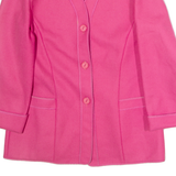 WEINBERG Womens Blazer Jacket Pink Wool M