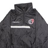 PRIMATO Mens Pullover Jacket Black Nylon Hooded M