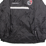 PRIMATO Mens Pullover Jacket Black Nylon Hooded M