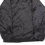 PRIMATO Mens Pullover Jacket Black Nylon Hooded M