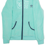 ADIDAS ORIGINALS Womens Fleece Jacket Green UK 6