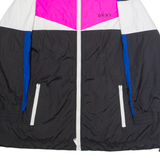 DKNY Womens Windbreaker Jacket Black Colourblock XL