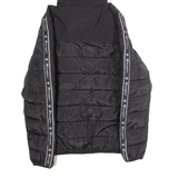 CHAMPION Mens Puffer Jacket Black Hooded S