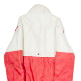 KILLY Mens Jacket Red 80s Hooded Colourblock S