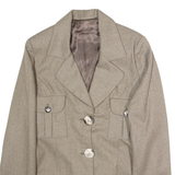 Womens Blazer Jacket Brown M