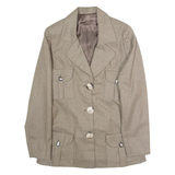 Womens Blazer Jacket Brown M