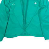 Womens Blazer Jacket Green Wool 90s UK 14