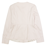 MARELLA Womens Blazer Jacket Beige Wool UK 10