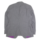 TOMMY HILFIGER Tailored Mens Blazer Jacket Grey Wool Pinstripe XL