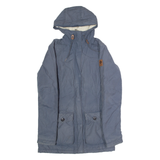 COLUMBIA Fleece Lined Womens Parka Coat Blue Hooded S