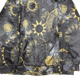 NUMERO UNO Womens Jacket Black 90s Crazy Pattern UK 12