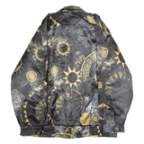 NUMERO UNO Womens Jacket Black 90s Crazy Pattern UK 12