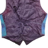 KEMP BLAIR Mens Blazer Waistcoat Blue Wool 90s Plaid S