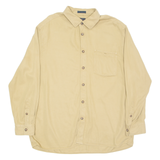 TED BAKER Mens Plain Shirt Brown Long Sleeve L