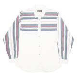 RUDDOCK Mens Shirt Beige Striped Long Sleeve M