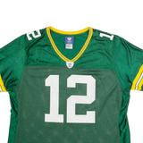 REEBOK NFL 12 Rodgers Womens Jersey Green USA V-Neck Nylon XL