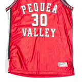 POWERS Pequea Vally Mens Jersey Red Sleeveless USA V-Neck Nylon M