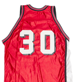 POWERS Pequea Vally Mens Jersey Red Sleeveless USA V-Neck Nylon M