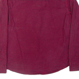 DIESEL Mens Flannel Shirt Red Plaid Long Sleeve XL