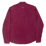 DIESEL Mens Flannel Shirt Red Plaid Long Sleeve XL