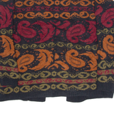 MADEMOISELLE Shoulder Padded Womens Cardigan Black Crazy Pattern 90s M