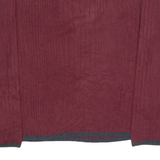 CALVIN KLEIN JEANS Mens Jumper Maroon V-Neck Tight Knit XL