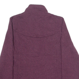 THE NORTH FACE Womens Fleece Maroon 1/4 Zip Tight Knit M