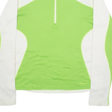 PATAGONIA Womens Fleece Green 1/4 Zip Tight Knit L