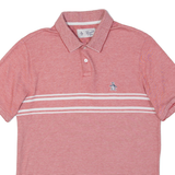 ORIGINAL PENGUIN Mens Polo Shirt Red Striped S