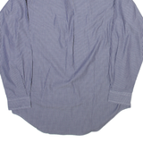 RALPH LAUREN Yarmouth Mens Shirt Blue Pinstripe Long Sleeve XL
