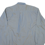 CALL UP Mens Shirt Blue Spotted Long Sleeve M