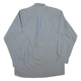 CALL UP Mens Shirt Blue Spotted Long Sleeve M