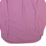 Mens Plain Shirt Pink 90s Long Sleeve XL