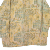THE GREAT MANHATTAN CLUB Mens Shirt Beige 90s Crazy Pattern M
